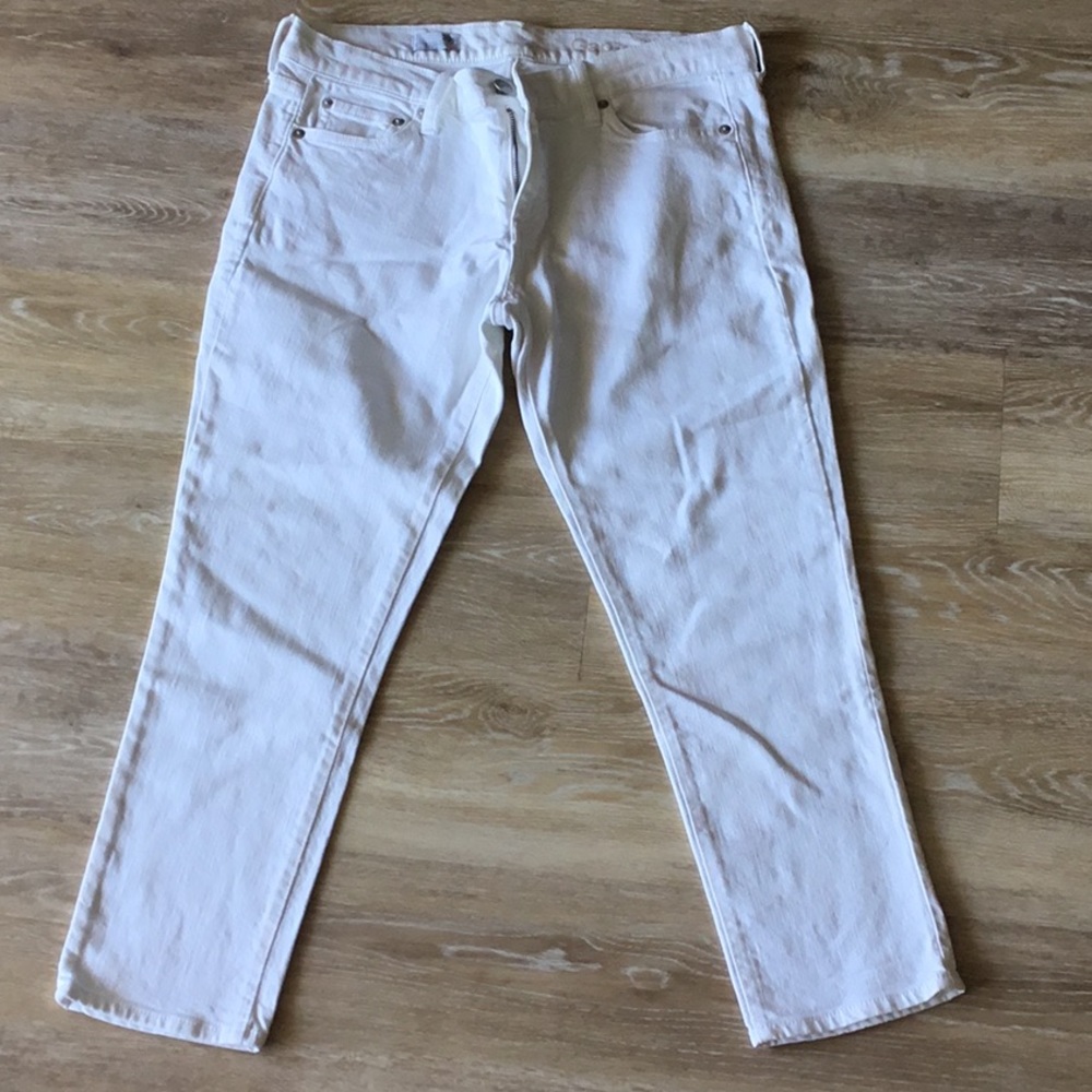 Petite Gap White Jeans
